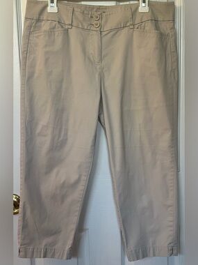 LOFT Beige Cropped Jeans - Neutral Tan